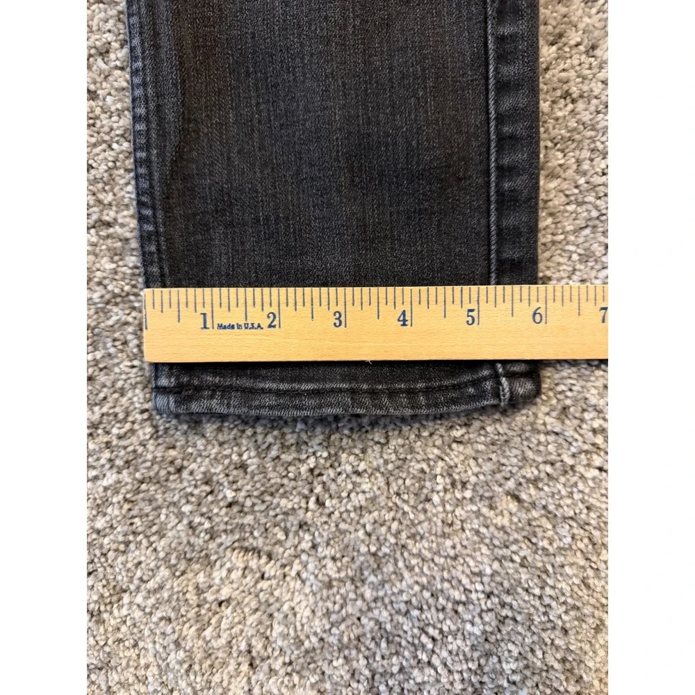 Abercrombie & Fitch Jeans Mens 28x30 Blk Langdon Skinny Distressed Stretch Denim